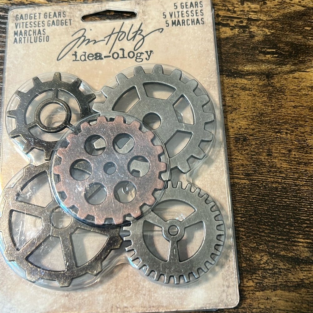 💎Tim Holtz steampunk gear designs for scrapbooking